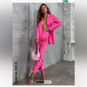 Pink blazer and matching pants
